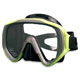 Kolor ramki zielony jasny Maska Scubatech Vision II (czarny silikon)