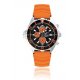 Zegarek nurkowy Chris Benz Depthmeter Chronograph 300M (czarny/pomarańczowy, pomarańczowy)