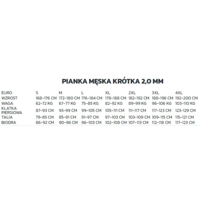 TUSA pianka krótka UA5306 męska (2) TUSA pianka krótka UA5306 męska (2)