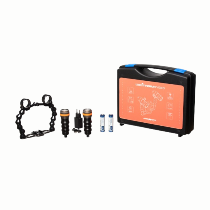 Zestaw latarek Ammonite Led Stingray Video Mark II