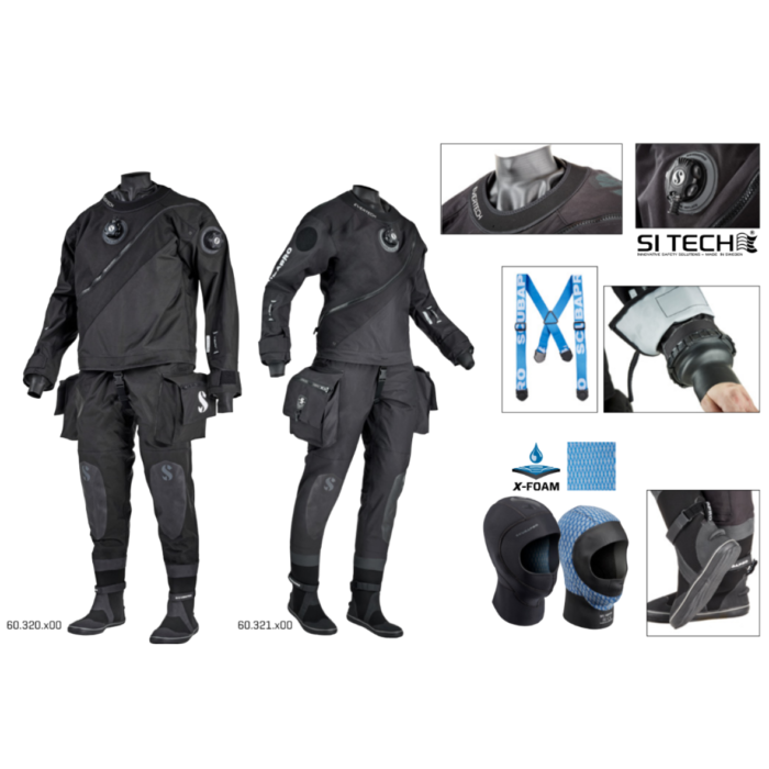 Skafander suchy Scubapro Evertech Dry Breathable męski (8) Skafander suchy Scubapro Evertech Dry Breathable męski (8)