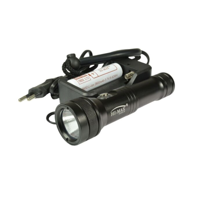 Latarka nurkowa Hi Max H5 Black zestaw