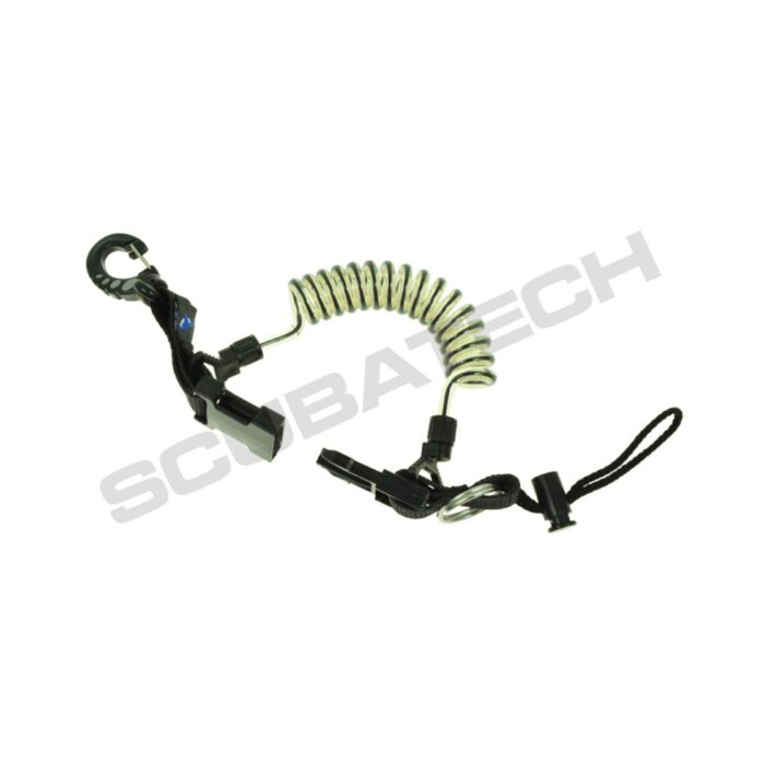 SCUBATECH retraktor spirala warianty czarny SCUBATECH retraktor spirala warianty czarny