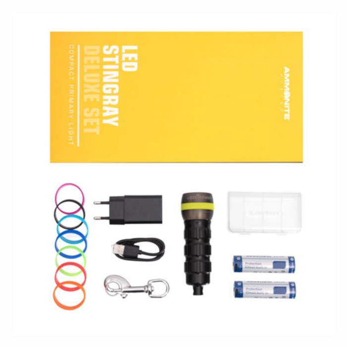 Latarka nurkowa Ammonite Led Stingray Mark II zestaw (2) Latarka nurkowa Ammonite Led Stingray Mark II zestaw (2)