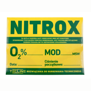 Naklejka Tecline Nitrox 15 x 20 cm
