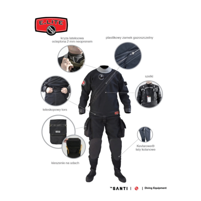 Skafander suchy Santi E.Lite męski (4) Skafander suchy Santi E.Lite męski (4)