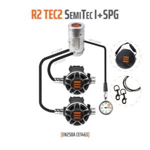 Automaty oddechowe Tecline R2 TEC2 SemiTec manometr