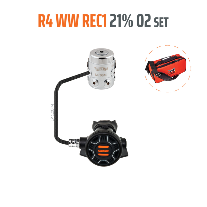 Automaty oddechowe Tecline R4 WW REC1 O2 G58 Stage Automaty oddechowe Tecline R4 WW REC1 O2 G58 Stage
