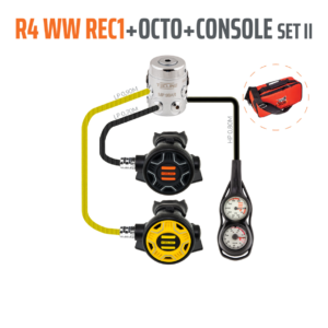 Automaty oddechowe Tecline R4 WW REC1 z oktopusem i konsolą 2 el.
