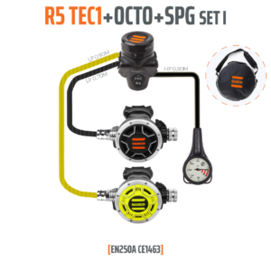 Automaty oddechowe Tecline R5 TEC1 z Oktopusem manometr