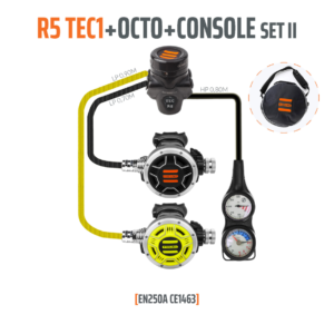 Automaty oddechowe Tecline R5 TEC1 z oktopusem i konsolą 2 el.