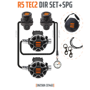 Automaty oddechowe Tecline R5 TEC2 DIR manometr