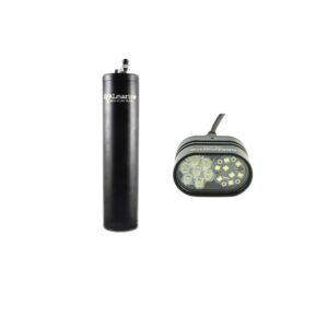 Latarka główna Gralmarine LED DUO pół Wideo z akumulatorem