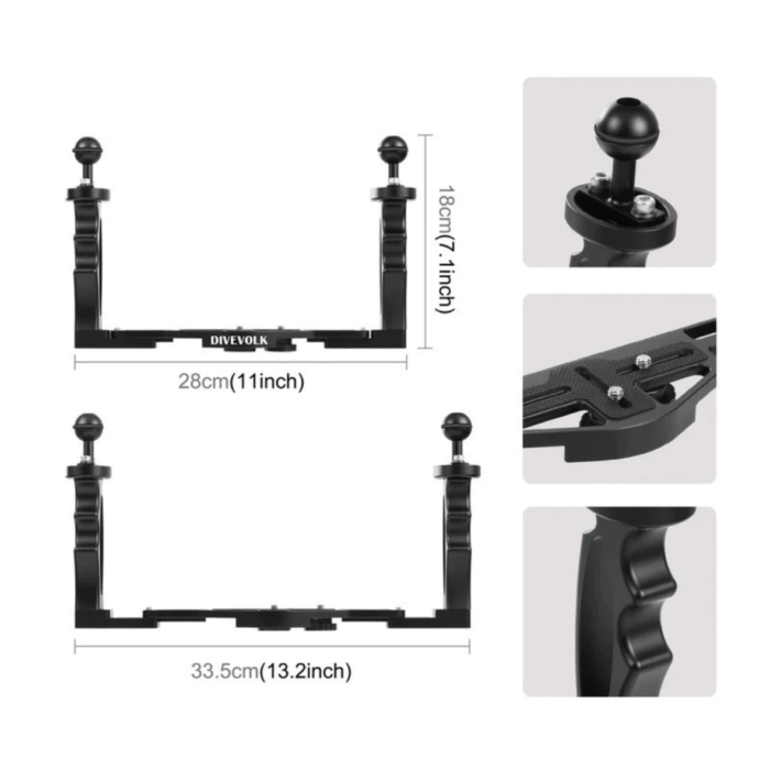 Podstawa regulowana Divevolk z podwójnym uchwytem (3) Podstawa regulowana Divevolk z podwójnym uchwytem (3)