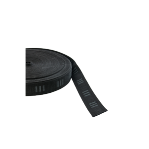 TECLINE taśma dziana miękka z logo "E"