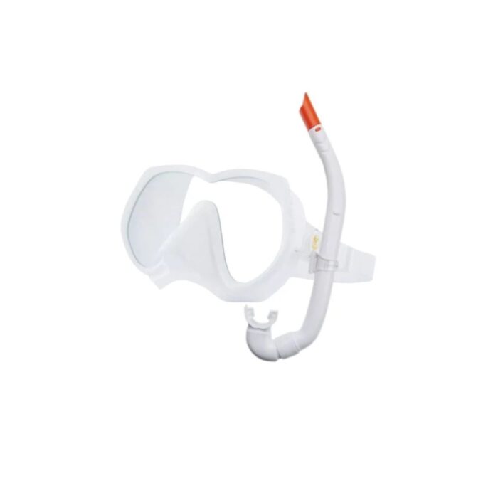 Zestaw maska fajka Poseidon White Line