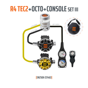 Automaty oddechowe Tecline R2 TEC2 z oktopusem i konsolą 3 el. (1)