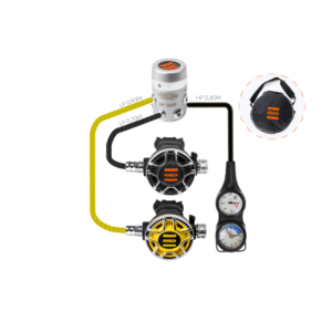 Automaty oddechowe Tecline R4 TEC2 z oktopusem i konsolą 2 el.