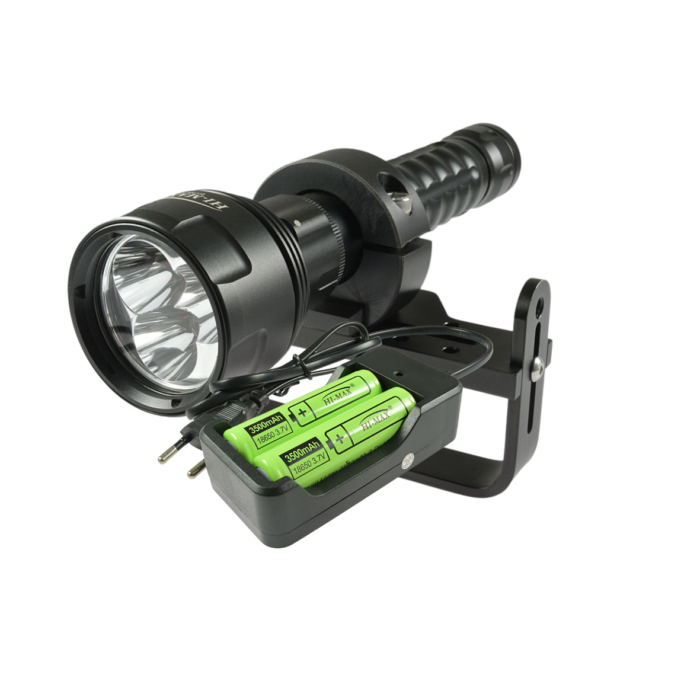 Latarka nurkowa Hi-Max H8 2000lm zestaw Goodmana