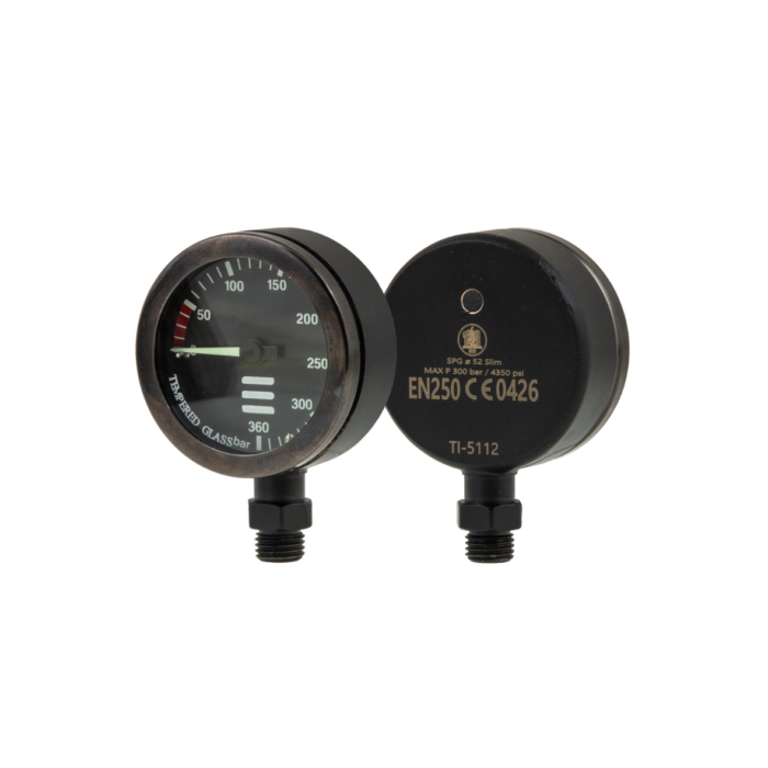 Manometr Tecline głowica 52 mm czarny Manometr Tecline głowica 52 mm czarny