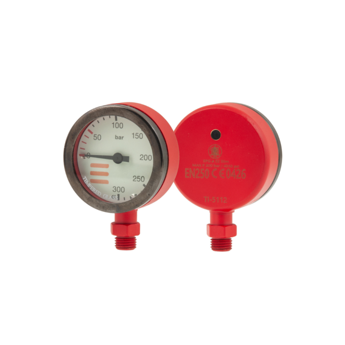 Manometr Tecline głowica 52 mm czerwony Manometr Tecline głowica 52 mm czerwony