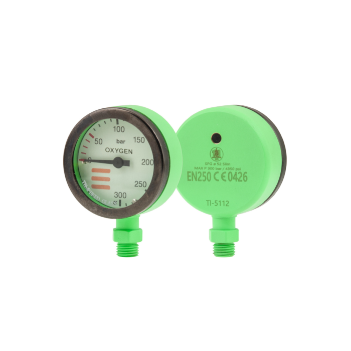 Manometr Tecline głowica 52 mm zielony Manometr Tecline głowica 52 mm zielony