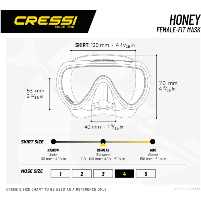 Maska nurkowa Cressi Honey Mask 420 UV (13) Maska nurkowa Cressi Honey Mask 420 UV (13)