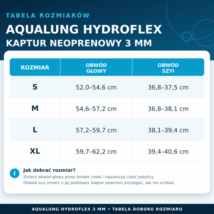 Kaptur neoprenowy Aqualung Hydroflex 3mm (2) Kaptur neoprenowy Aqualung Hydroflex 3mm (2)